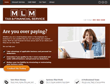 Tablet Screenshot of mlmdoestaxes.com